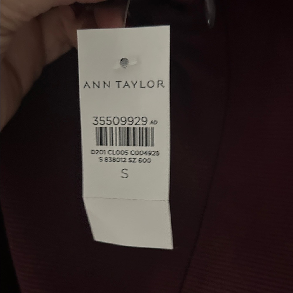Ann Taylor Deep Purple Jacket with Button Accent - Picture 4 of 6